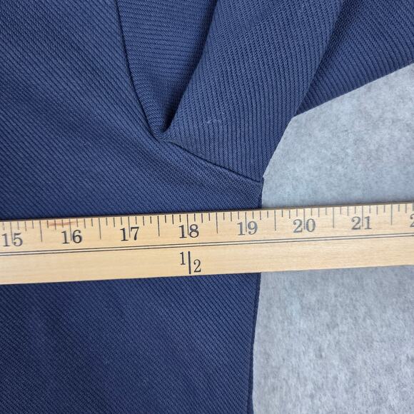 BOSS by Hugo Boss Mens Medium Navy Blue Quarter Zip Pullover Slim Fit - Picture 9 of 11